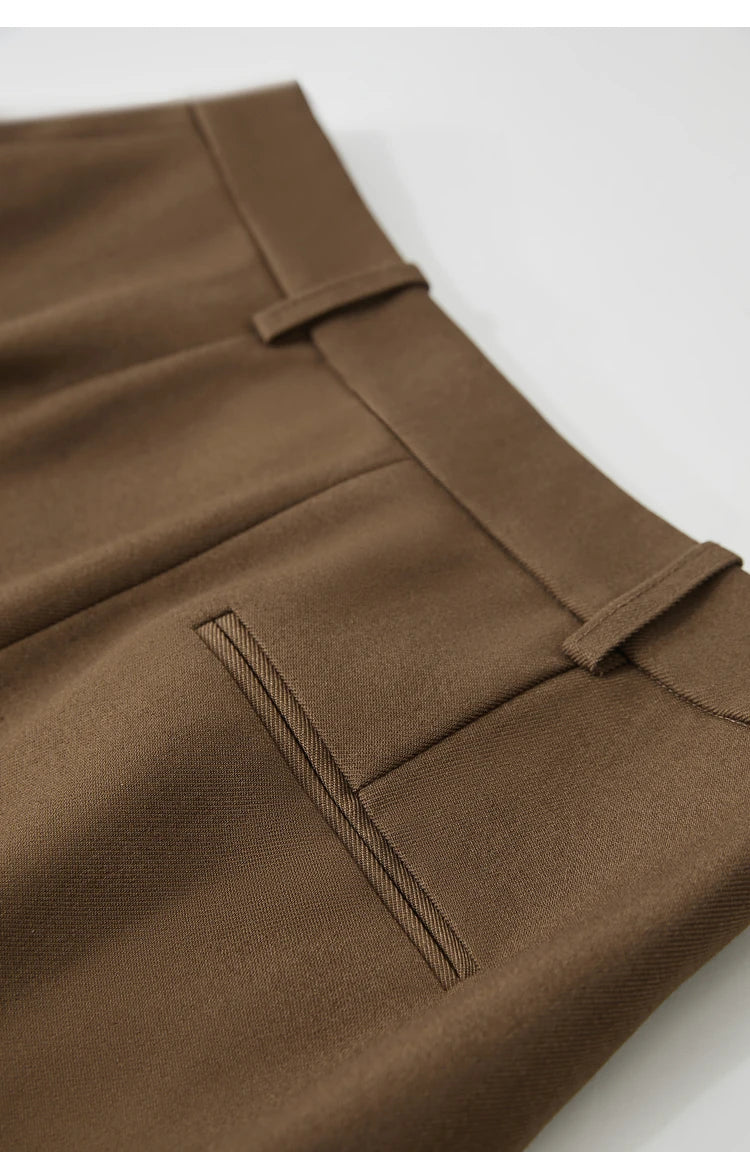 Minimalism 2024 Autumn Skirts for Women New Commuter Intellectual One-piece Wrap A-line Solid Slim Blazer Skirt 12443019