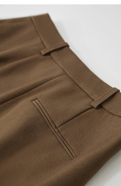 Minimalism 2024 Autumn Skirts for Women New Commuter Intellectual One-piece Wrap A-line Solid Slim Blazer Skirt 12443019
