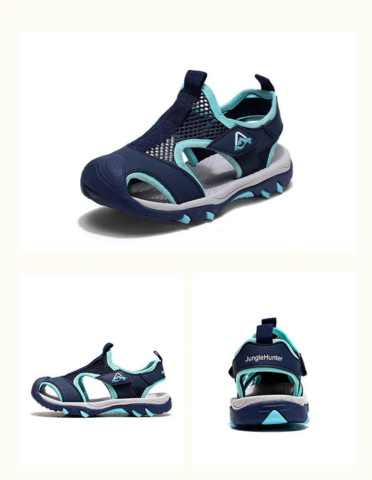 Kids Beach Water Sandals for Boys New Summer Girls Casual Shoes Closed Toe Anti-Collision Children Walking Sandials