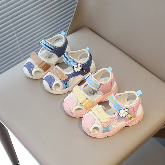 2026 Summer Girls Kids Sandals Soft Comfortable Closed Toe Protective Sandals,Cartoon Colorful Cute Shoes Kids Summer Boys Girls