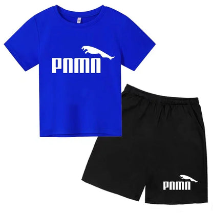 Des vêtements esthétiques pour les enfants de 3 à 12 ans, T-shirt imprimé avec des lettres, blouse à manches courtes et pantalon