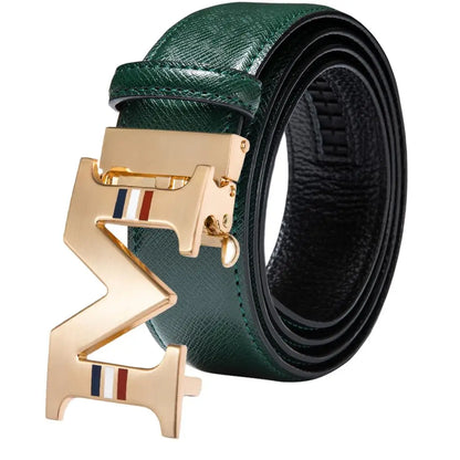 Men's Orange Brown Belt for Jeans New Yellow Green Blue Leather Jeans Belts Fashion Cowboy Genuine Leather Belt Strap
