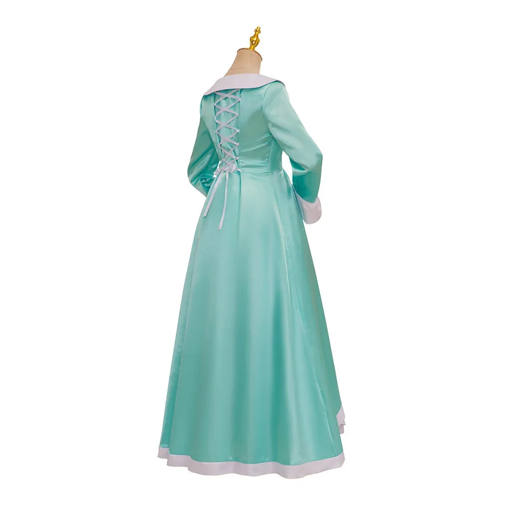 Anime Rosalina Cosplay Costume Blue Dress With Crown Set Princess Disguise Halloween Carnival Party Outfits For Women