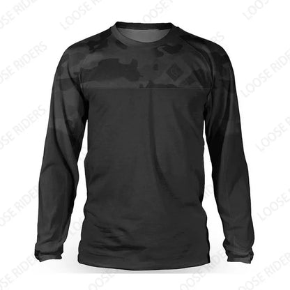 Loose Rider Men's Mountain Bike Long Sleeve Jersey DH Motocross Downhill Jersey BMX Bike Enduro MTB Shirt Breathable Clothing