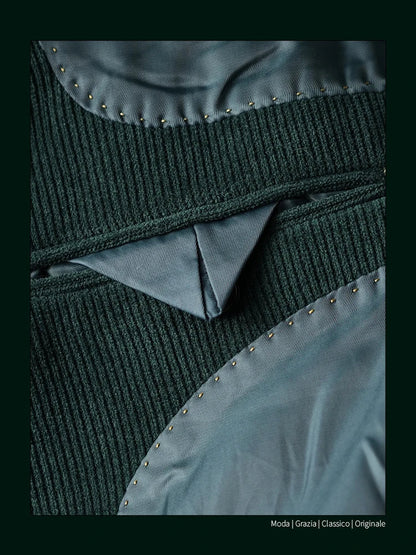 High-Quality Corduroy Men Suits 1 Pieces Classic Casual Single Breasted Groom Tuxedos Tailor Made Jackets Male Blazers Costume