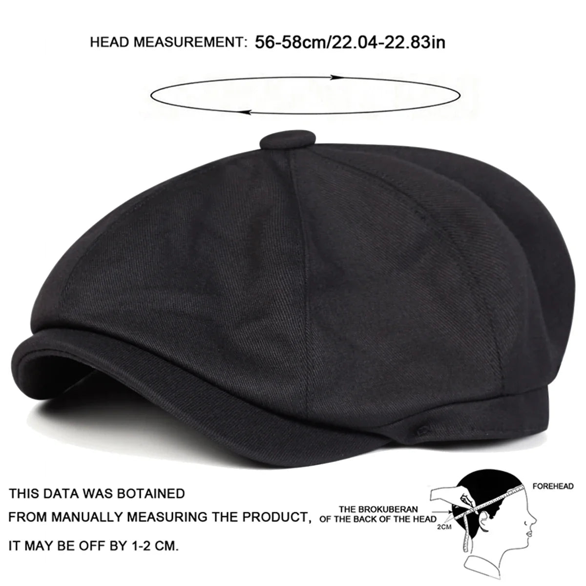 Mens Retro Newsboy Caps Stitching Berets Cap Autumn Winter Vintage Painter Octagonal Hats Gorras