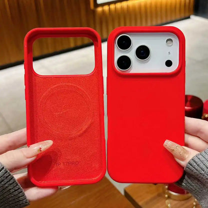 Liquid Silicone For Magsafe Phone Case For iPhone 17 16 15 14 13  Pro Max Plus Magnetic Wireless Charge Cover