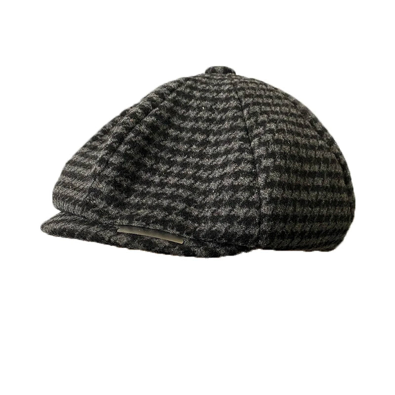 Vintage Men's Newsboy Cap With Blades Peaky Hats Women Men Berets Classic Woolen Octagonal Caps Casual Gatsby Flat Hat NZ297