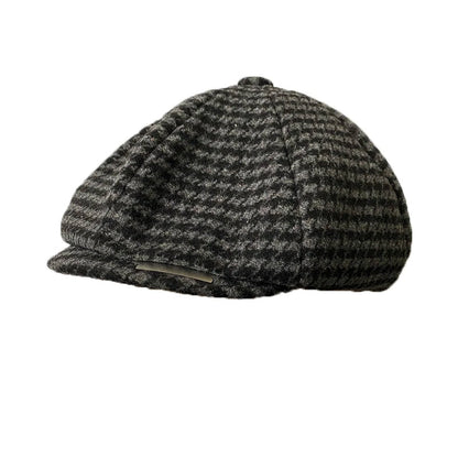 Vintage Men's Newsboy Cap With Blades Peaky Hats Women Men Berets Classic Woolen Octagonal Caps Casual Gatsby Flat Hat NZ297