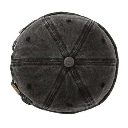 Hatsmen's Four Seasons Denim Cloth Gua Skin Hat, Street Bare Panel, Landlord Hat, Personality Fashion, Retro Outdoor Trend