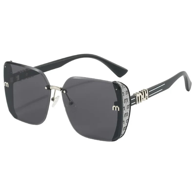 New Fashion Square Sunglasses Women Luxury Brand Anti Strong Light Vintage Large Frame Cool Sun Glasses Gafas De Sol Mujer