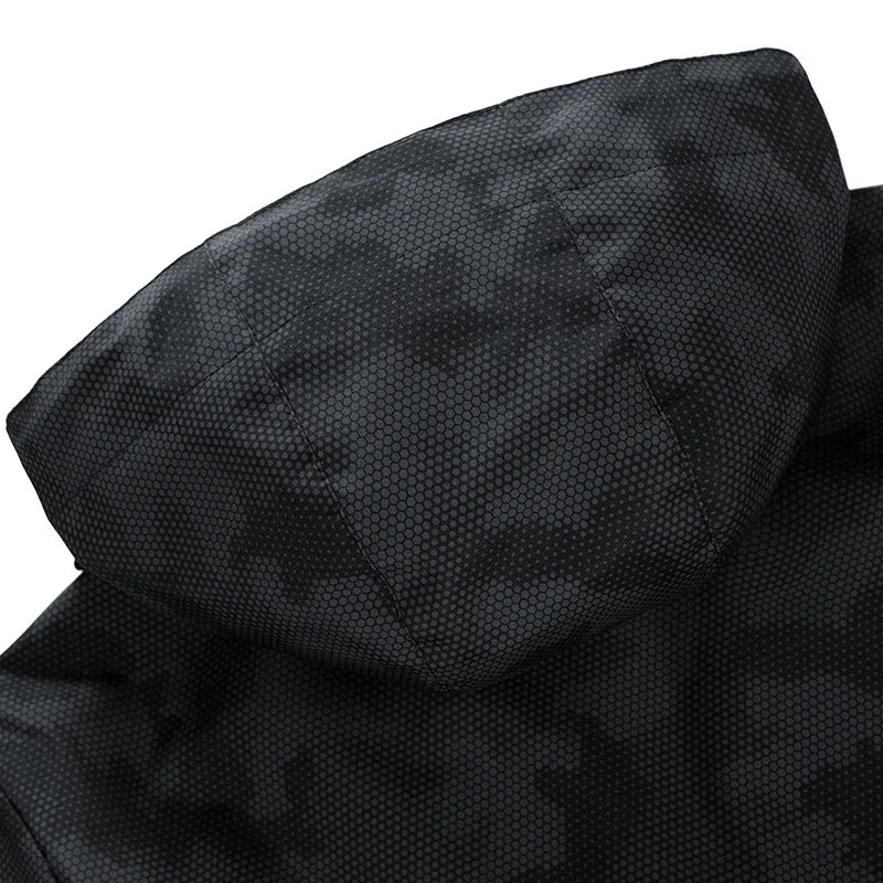 Hooded Hiking Jacket Men Outdoor Bomber Jackets Waterproof Windbreaker 2024 Spring Autumn Sports Casual Cargo Jackets Mens Coats