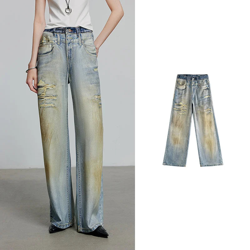 Women Denim Jean 2025 Spring New Long Pants 8518053