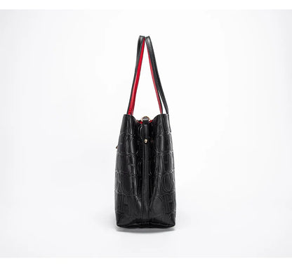 High-quality Fashionable Letter Printed Handbag Large Capacity Solid Color High-end Feel Versatile Women's Shoulder Bag