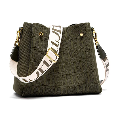 Fashion Party Multifunctional Occasion Handbag Classic Retro New Solid Color Letter Design Women's Shoulder Bag