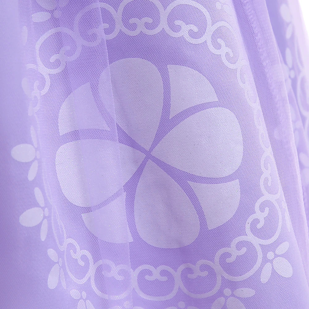 Girls Sofia Rapunzel Party Dress Carnival Halloween Costumes Birthday Princess Prom Dresses Sophias Puff Sleeve Ball Gown