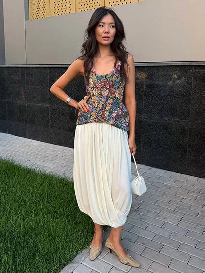 Sexy Print Sling Fishbone Corsets Women Backless Zipper Sleeveless Slim Tops Female 2026 Summer New Chic Evening Party Tanks