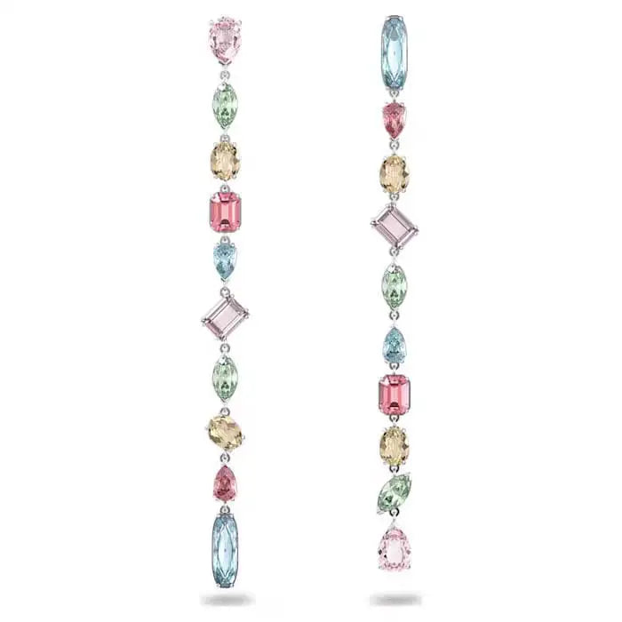 Candy Colorful Imitation Crystal Dopamine Unique Design Choker Necklace Bracelet Earrings, Jewelry for Women Bridal Gift