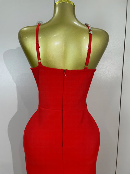 Sexy Backless Sparkly Crystal Diamonds White Bodycon Bandage Dress Women Celebrity Elegant Evening Club Party Birthday Dresses