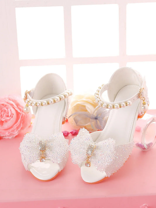 Girls' Dress Sandals For Formal Occasions, Children High Heels For /Models Performance And Fashion Show