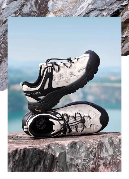 Hiking Shoes Breathable Mesh Casual Sports Shoes for Men Trekking Shoes Anti-slip and Shock Absorption 2025 New