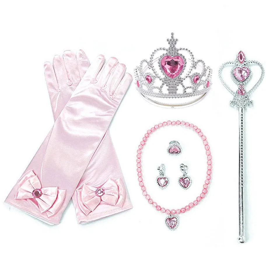 Kids Rapunzel Dress Children Party Tangle Costume Girls Summer Birthday Fantasy Cosplay Carnival Halloween Clothes 3-8 Years