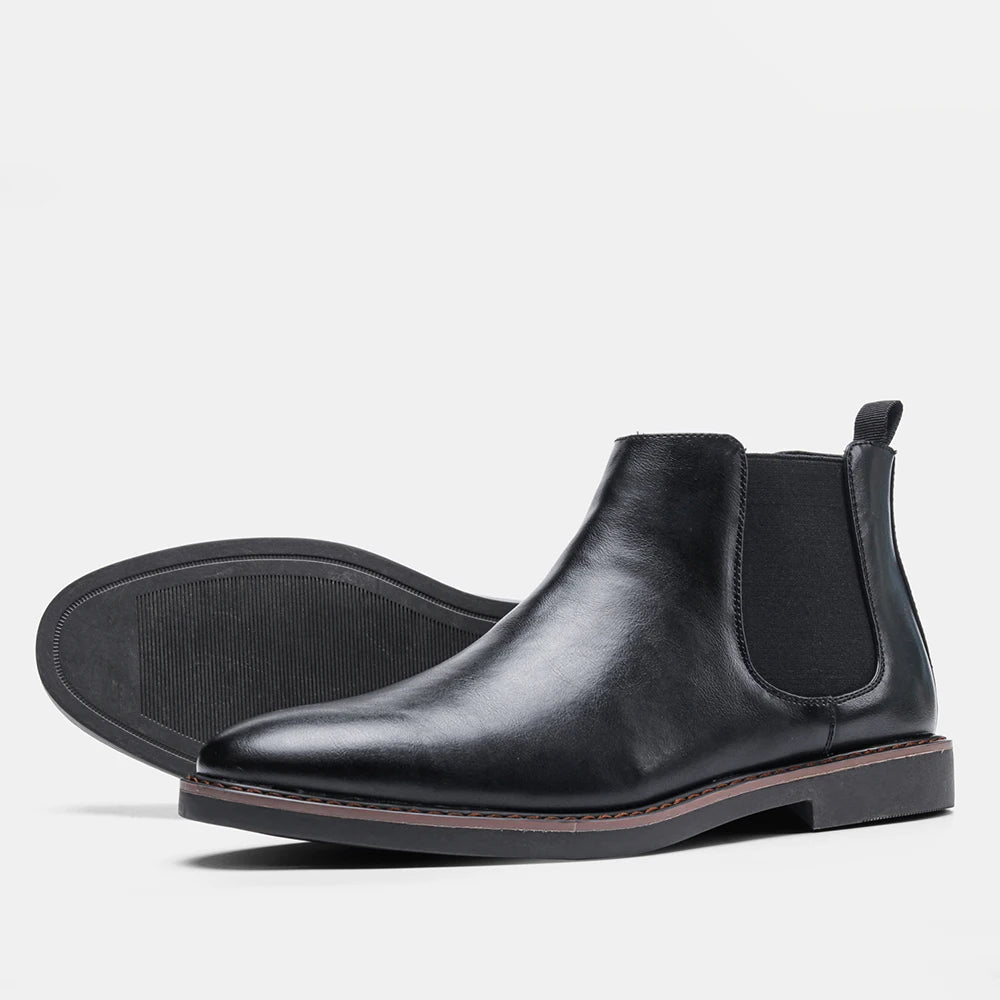 40~46 Chelsea Boots Men 2024 Brand Comfortable Fashion Leather Men Boots