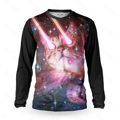 Loose Riders Men Technical Jersey Longsleeve Motorcycle DH Cross Country Tracksuit BMX MTB Mountain Bike Endurance Race Shirt