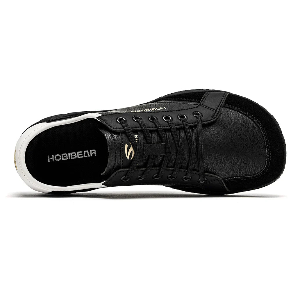 Women Men Barefoot Shoes Wide Toe Box Lightweight Sneakers Casual Color-Blocking Artificial Leather Walking Shoes
