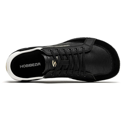 Women Men Barefoot Shoes Wide Toe Box Lightweight Sneakers Casual Color-Blocking Artificial Leather Walking Shoes