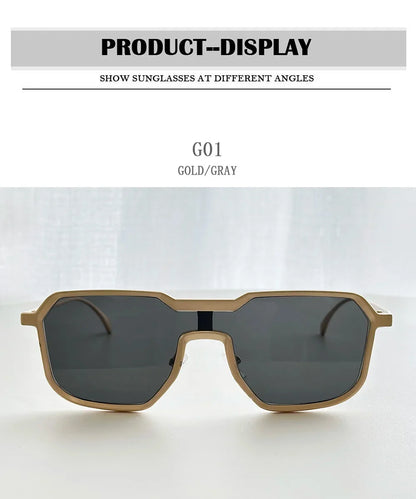 Steampunk Sunglass Men One Pieces Vintage Sunglasses Women New Luxury Fashion Glasses Gafas De Sol Hombre Zonnebril Dropshipping