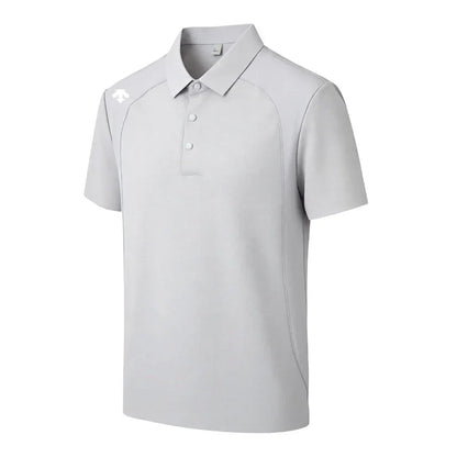 men's new summer brand short sleeves seamless polo shirt lapel printing high quality patchwork t-shirt leisure sports men's wear