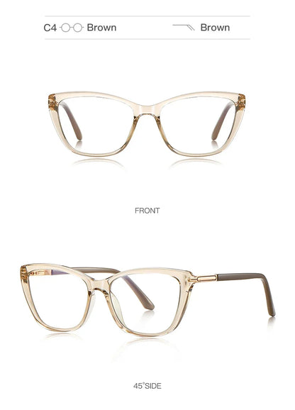 Simple Classic Butterfly Personalized Design Women's Anti-Blue Light Reading Glasses Customizable Prescription  PFD2233
