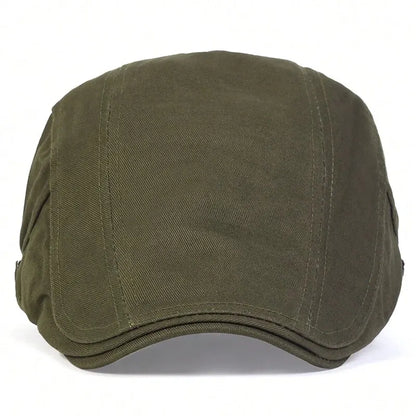 Men Light Board Solid Color Newsboy Caps British Painters Hats Spring and Summer Adjustable Flat Cap Hip Hop Berets