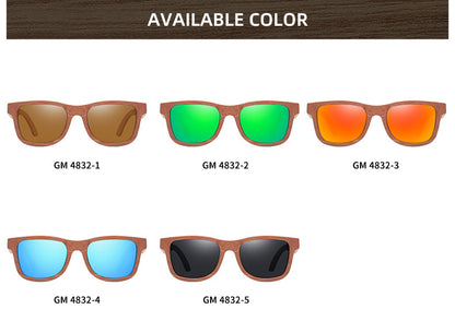 Natural Bamboo And Wooden Sunglasses VIP Manual Polarized Glasses Luxury Brand Environmental Degradable Glasses Gift Box