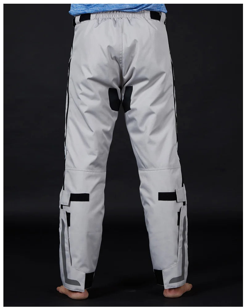 Wind-proof and warm-keeping equipment for motorcycle riding pants; fall-proof and quick-release pants in winter