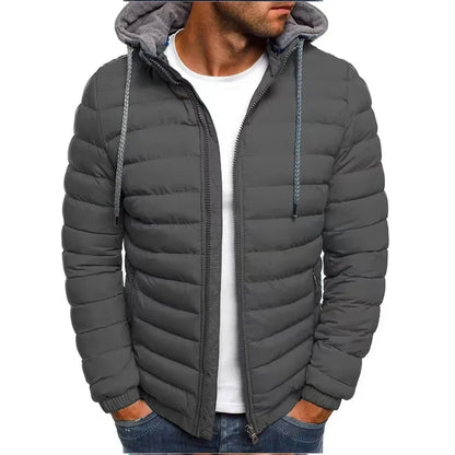 Outdoor Leisure Sportswear for the Autumn and Winter of 2025. Fashionable, Simple and Classic Hooded Warm Zipper Jacket.