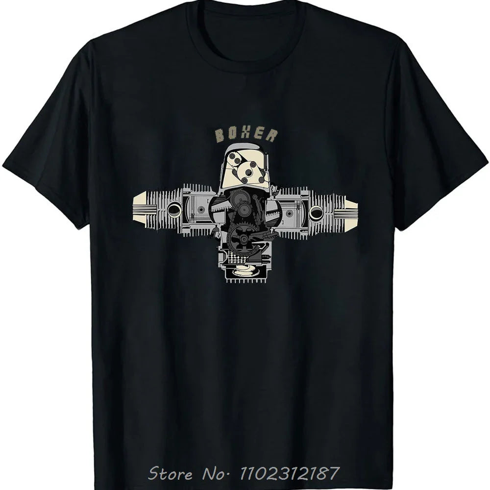 Men Boxer Engine R1200gs 1200 Gs R Adventure R1200rt Rt R R1200r T-shirt Casual Cotton T Shirt Fitness Tops O-neck Tees