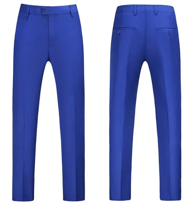 Men's Blue Suit Pants, Red Elegant Man Office Work Pant, Green and Purple Casual Trousers Men 17 Colors Pantalones Hombre