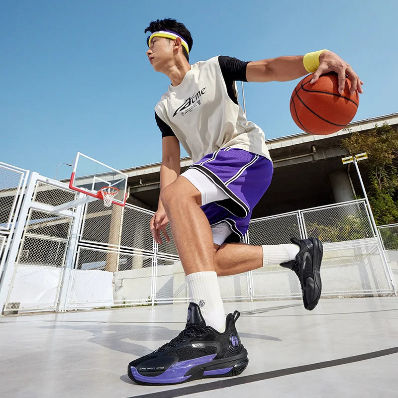GOEY 2.0 Youth Men's Sports Basketball Wear-Resistant Non-slip Shock-absorbing Lightweight Sneakers Male 672511117
