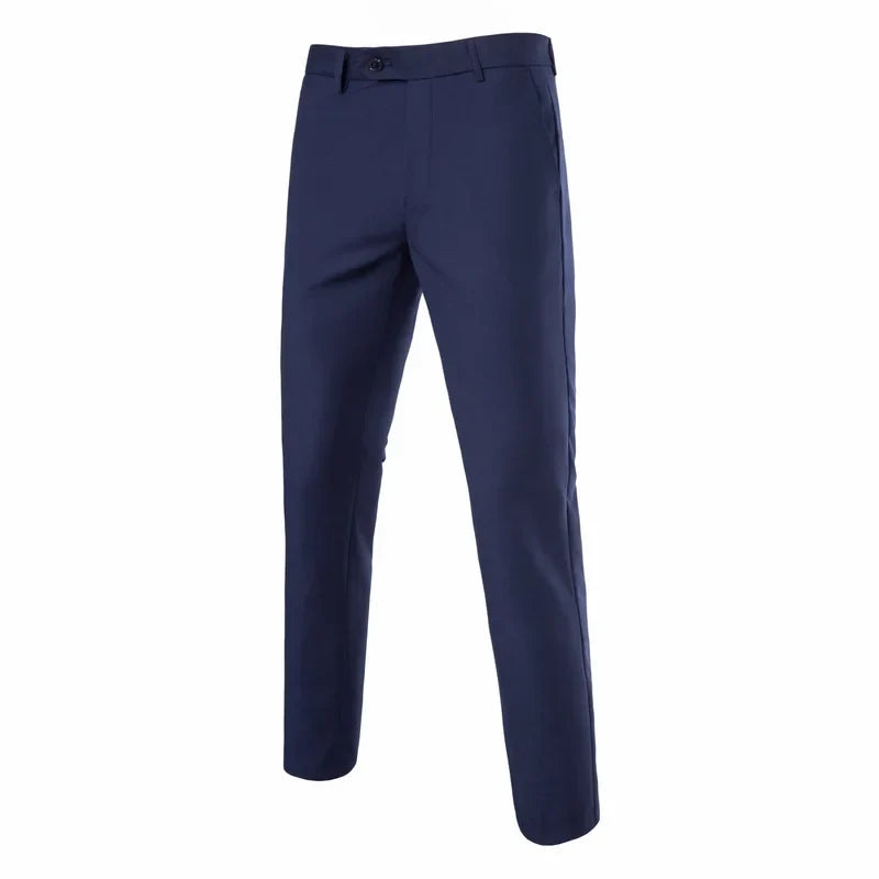 Mens Slim Fit Dress Pants Flat Front Wrinkle Free Suit Pants Business Dress Pants Classic Business Casual Pants