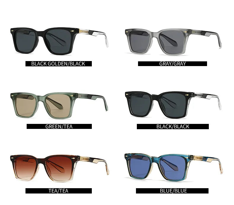 2025 Square Sunglasses Women Trendy Vintage Sunglass Men Luxury Fashion Glasses Dropshipping Gafas De Sol Hombre Sonnenbrille