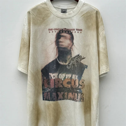 WHAT THE HELL Saint T-Shirts Men Women Best Quality Heavy spray dirty dirty soil air Washed TEE Vintage T Shirt