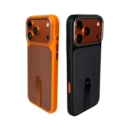High Quality Tech Woven Magnetic Phone Cases For IPhone17 16 15 14 13 12 Pro Max Air Plus For Magsafe 360°Rotating Bracket Cover