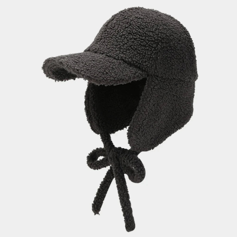 New Thick Warm Bomber Hat Berber Fleece Snow Ski Baseball Earflap Cap Men Women Autumn Winter Hat Male Female Russian Hat