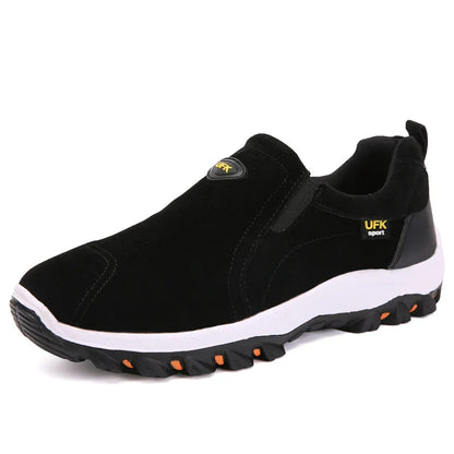 Men's Hiking Shoes Waterproof Leather Outdoor PU Shoes Wear-resistant Men Trekking Walking Hunting Tactical Sneakers