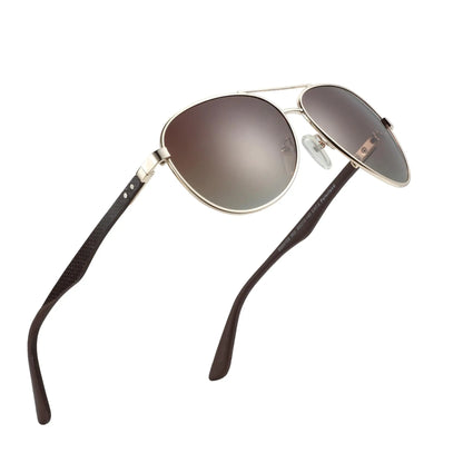 Hot Sale Carbon Fiber Polarized Sunglasses Pilot Shade for Men Uv Protection Fishing Driving Golf