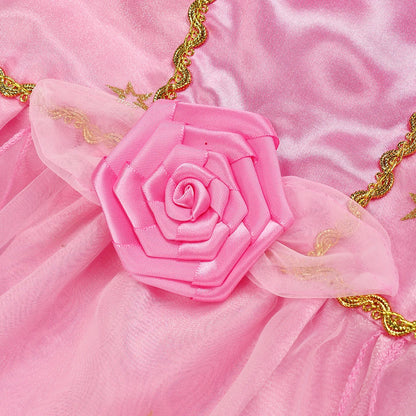 Children's Princess Dress Girls Sleeping Beauty Aurora Princess Party Dress up Halloween Costume Kids Clothing Birthday Gift