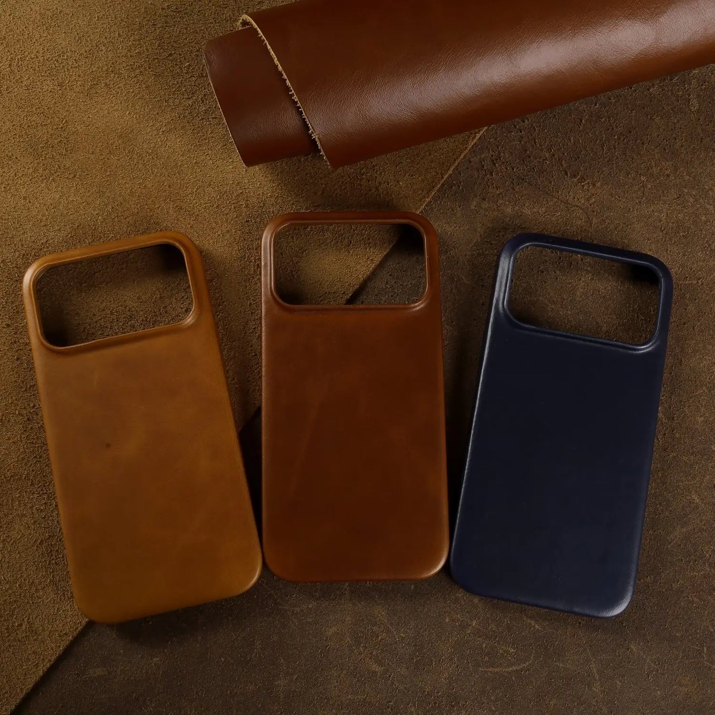 Vintage Oil Wax Full Covered Genuine Leather Case For Iphone 17 Pro Max 16 15 14 13 12 11 for Magsafe Magnetic Phone Cover Cases