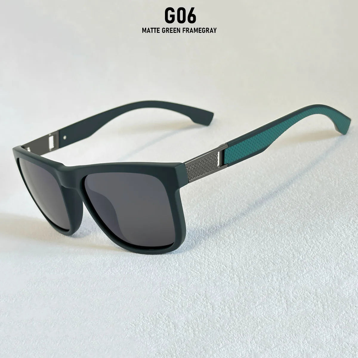 Vintage Retro Polarized Sunglasses For Men Vacation Square Sunglass Women UV400 Protection Fashion Glasses Gafas De Sol Hombre